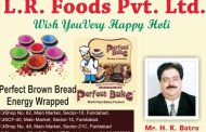 Happy holi wish by perfect bread