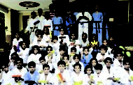 जीवा पब्लिक स्कूल में कराटै बैल्ट का आयोजन