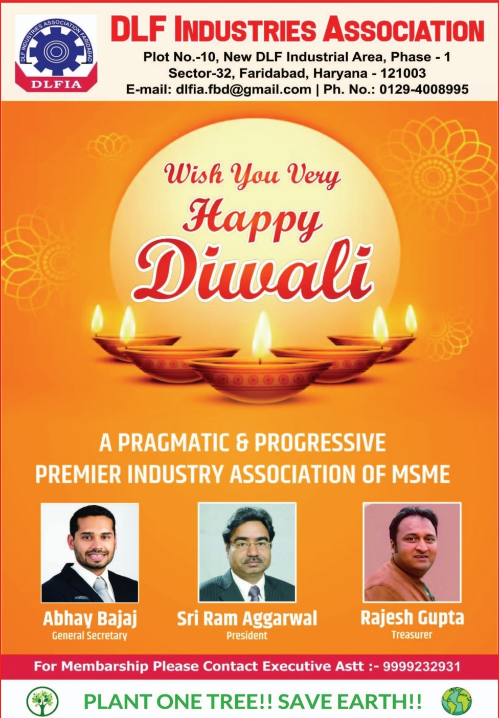 Happy diwali wish by dlf asaocation