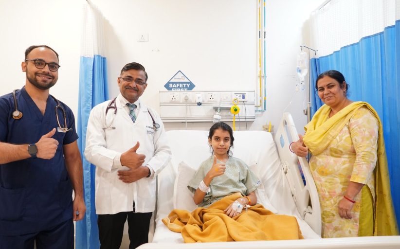 यथार्थ ​सुपर स्पेशलिटी हॉस्पिटल ने  11 वर्षीय बच्ची की  बचाई जान