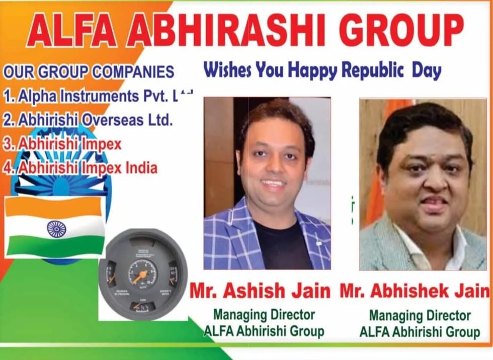 Happy repulic day wish by alfa group