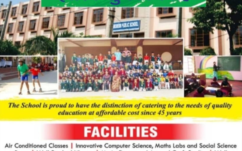 Faridabad:Happy independence day wish by modern school